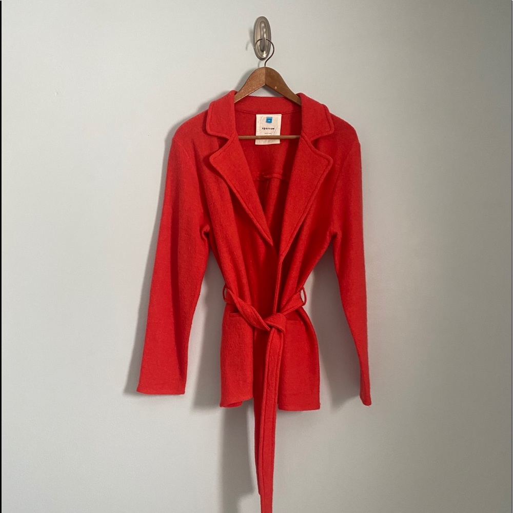 Orange dress coat